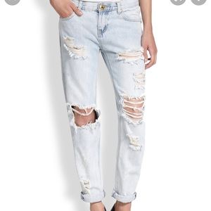NEW ONE BY TEASPOON DISTRESSED JEANS